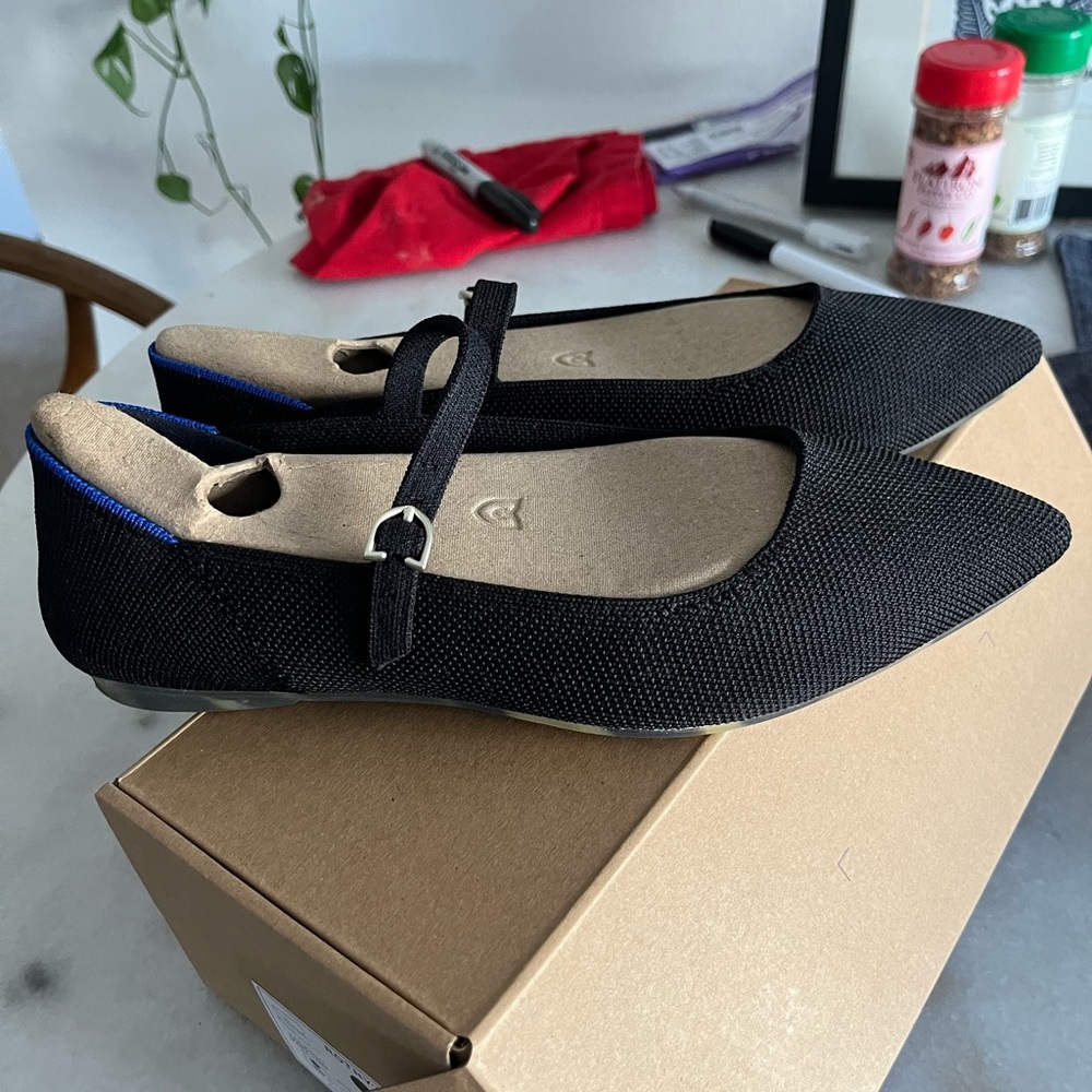 Rothy’s The Point Mary Jane Black 7.5